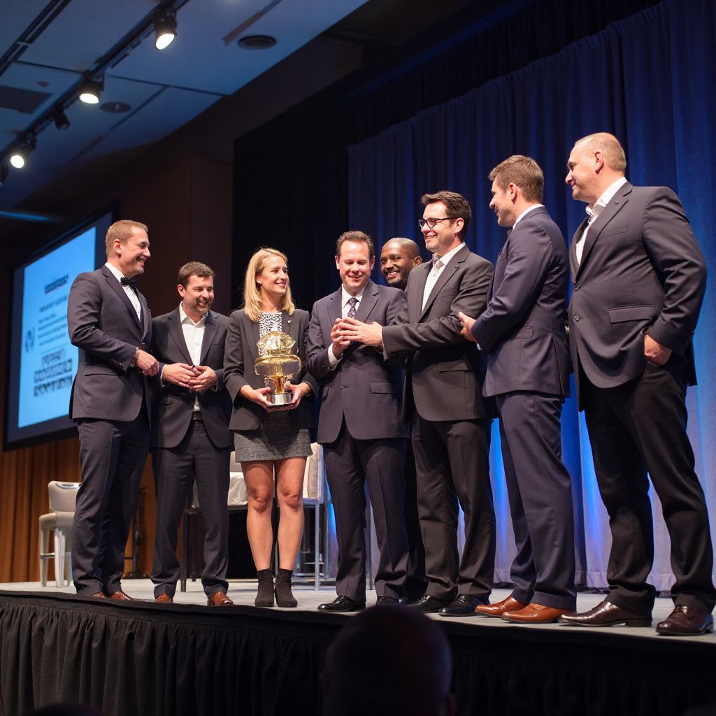 KidPlay team receiving award